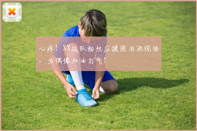 心疼！XX战队粉丝应援团泪洒现场，为偶像加油打气！