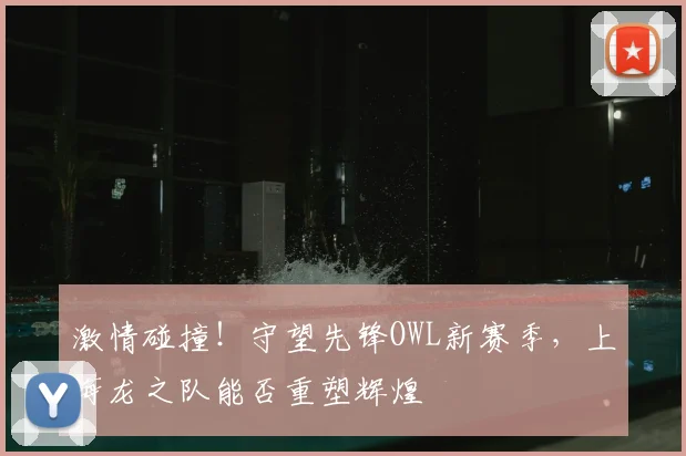 激情碰撞!守望先锋OWL新赛季,上海龙之队能否重塑辉煌
